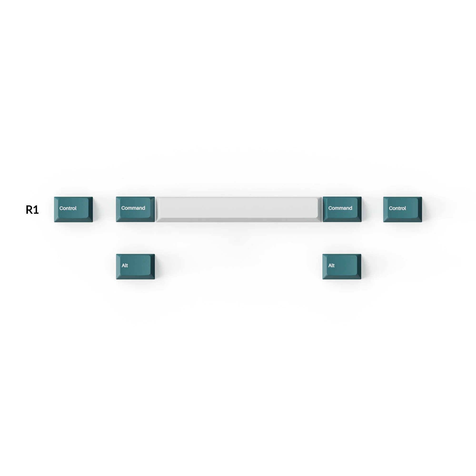 Cherry Profile Double-Shot PBT Full Set Keycaps - White Mint - Image 4