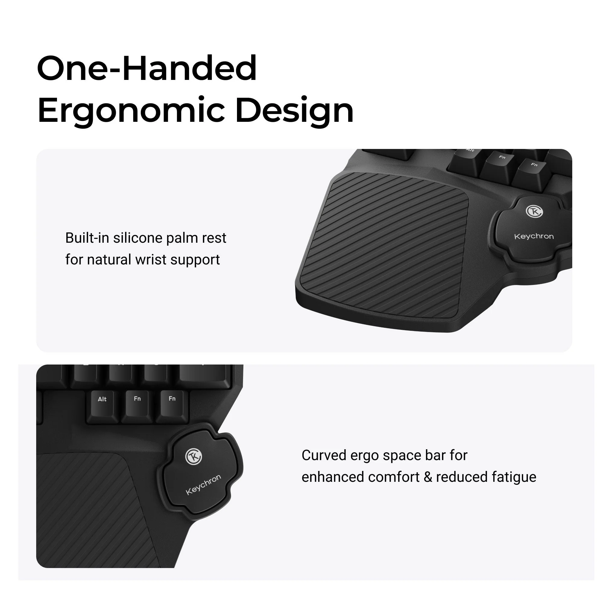 Keychron C0 HE One Handed Magnetic Switch Gaming Keyboard - Image 5