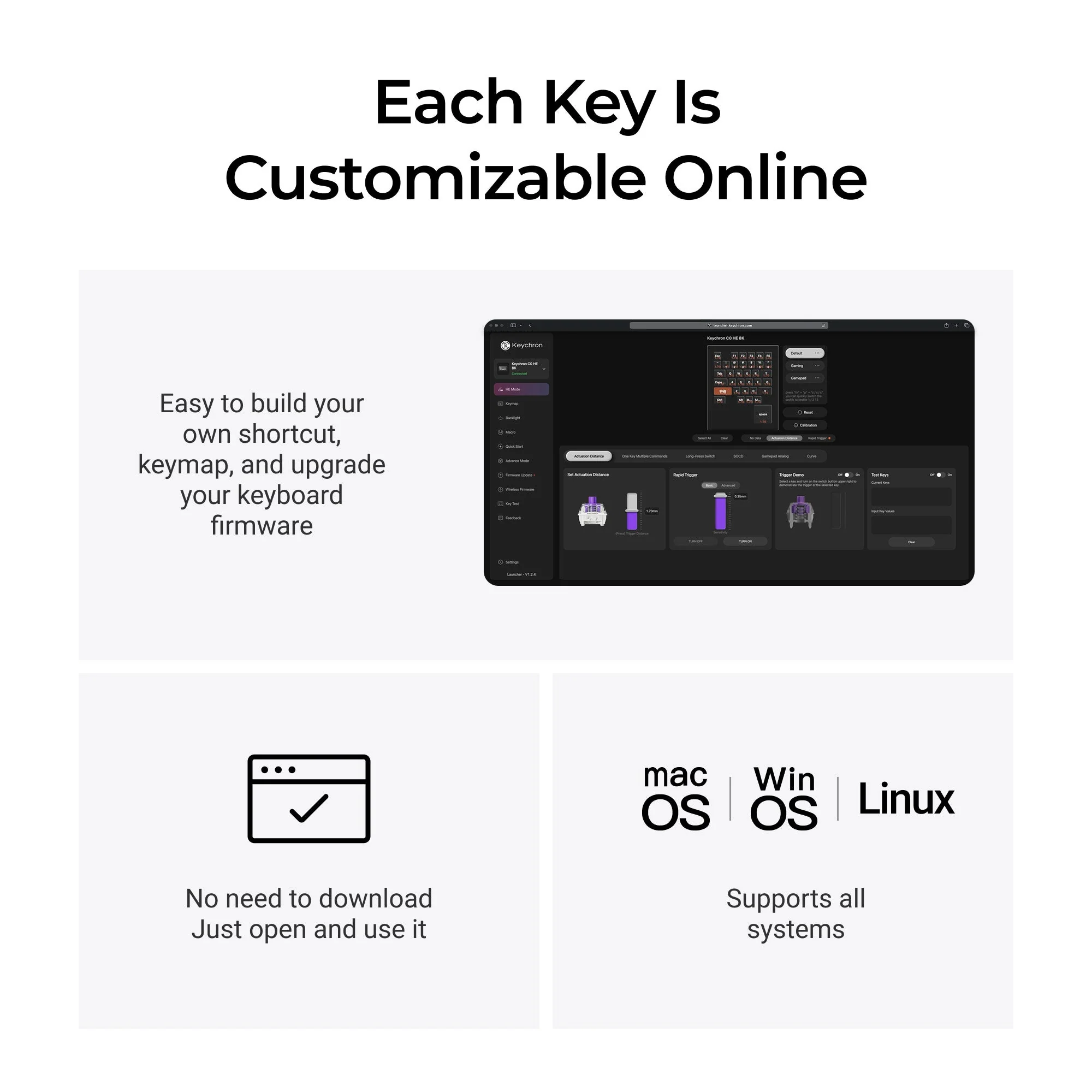 Keychron C0 HE One Handed Magnetic Switch Gaming Keyboard - Image 6