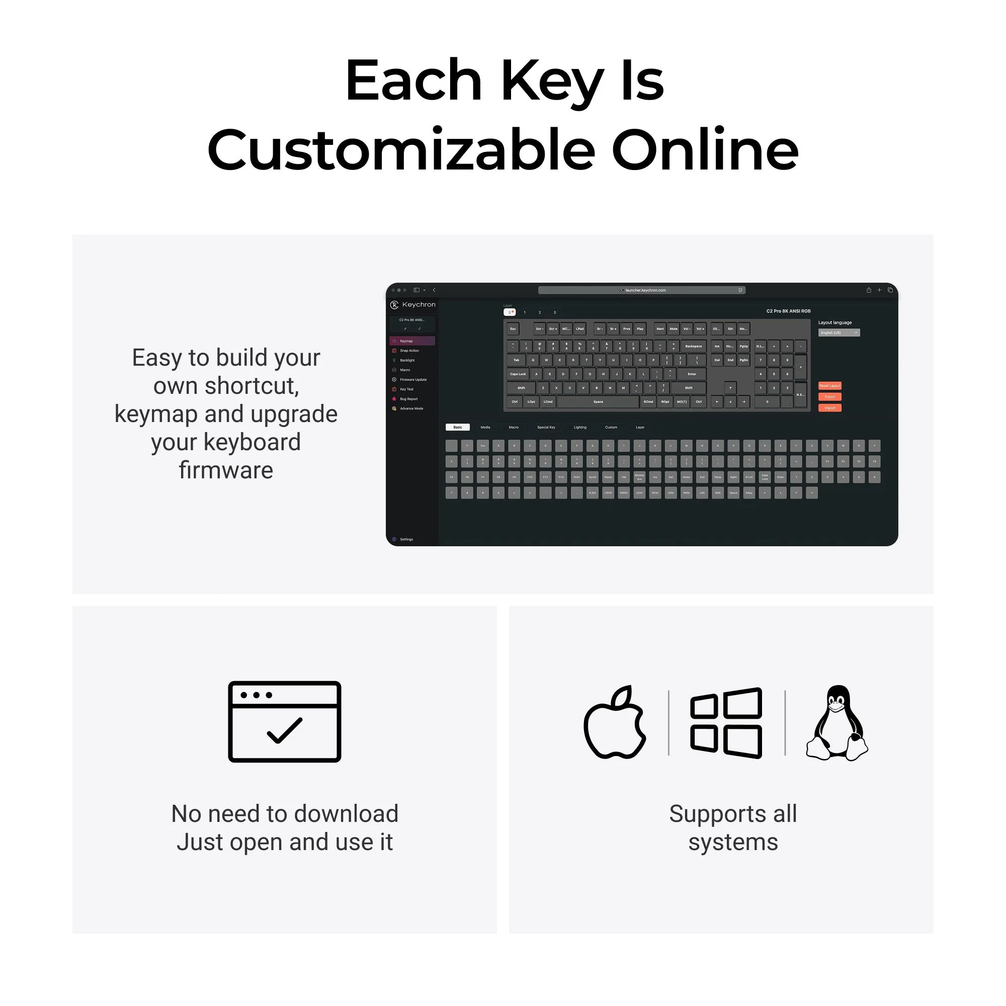 Keychron C2 Pro 8K QMK Wired Custom Mechanical Keyboard - Image 5