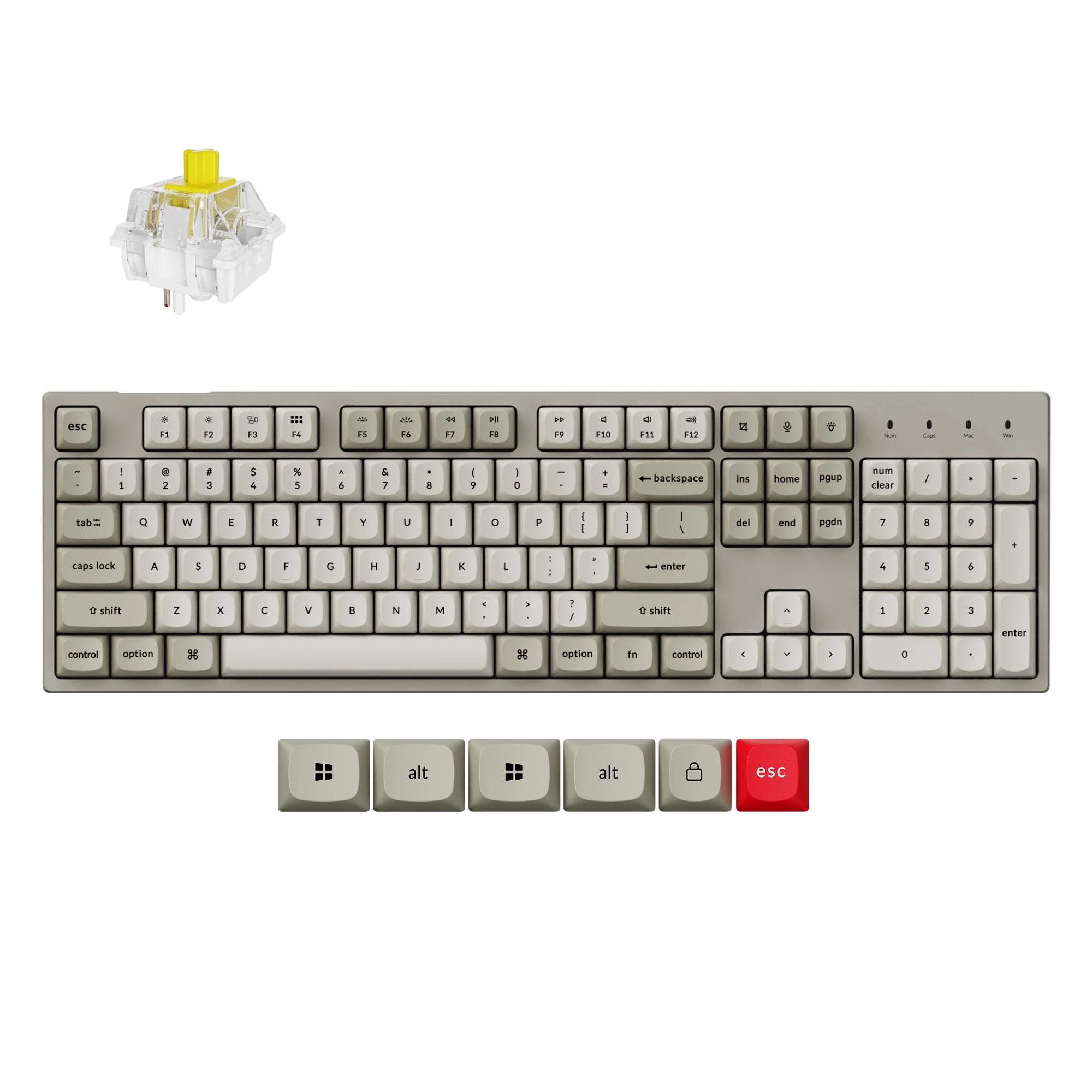 Keychron C2 Pro 8K QMK Wired Custom Mechanical Keyboard - Image 9
