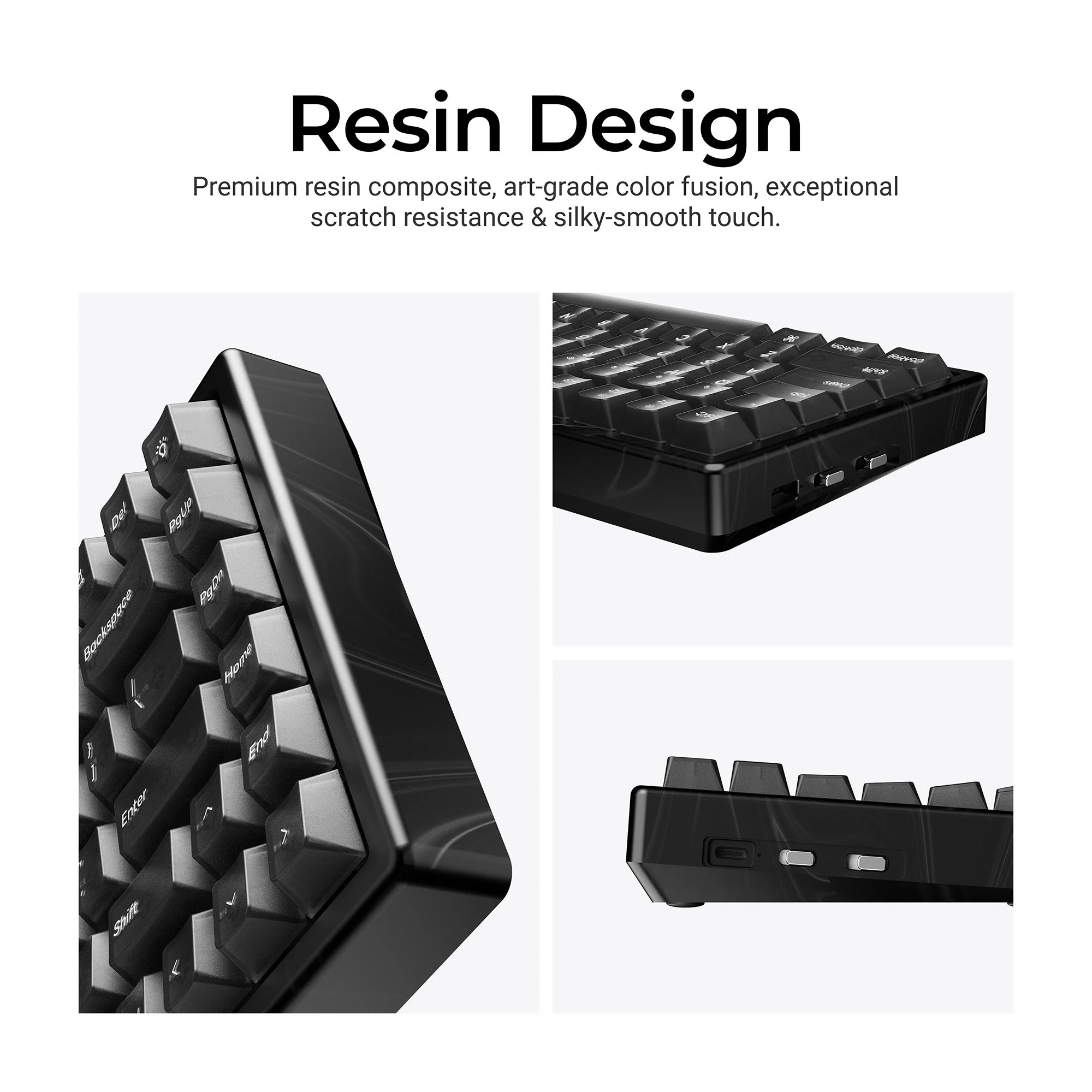 Keychron K2 HE Wireless Magnetic Switch Custom Keyboard - Resin Edition - Image 5