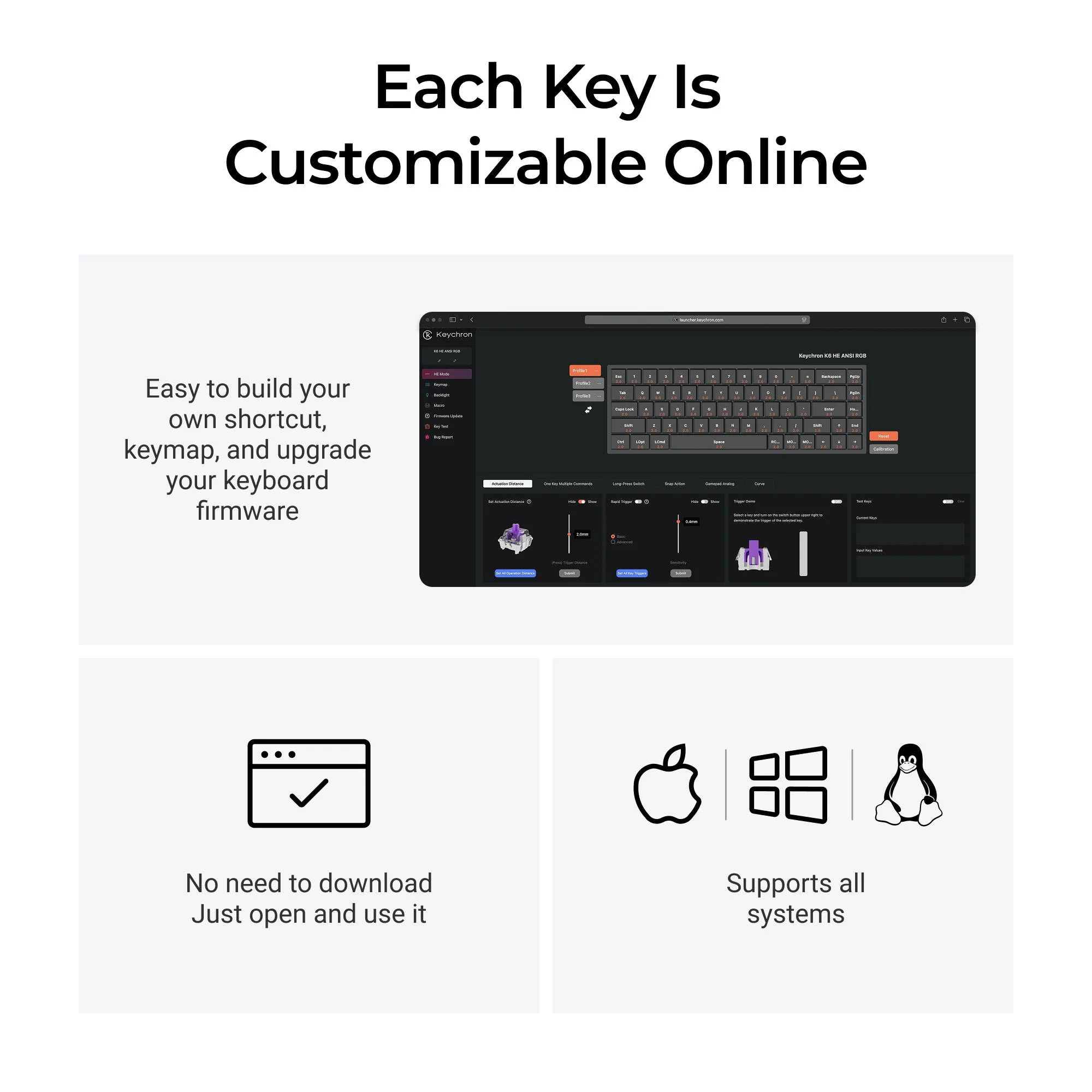 Keychron K6 HE Wireless Magnetic Switch Keyboard - Image 6