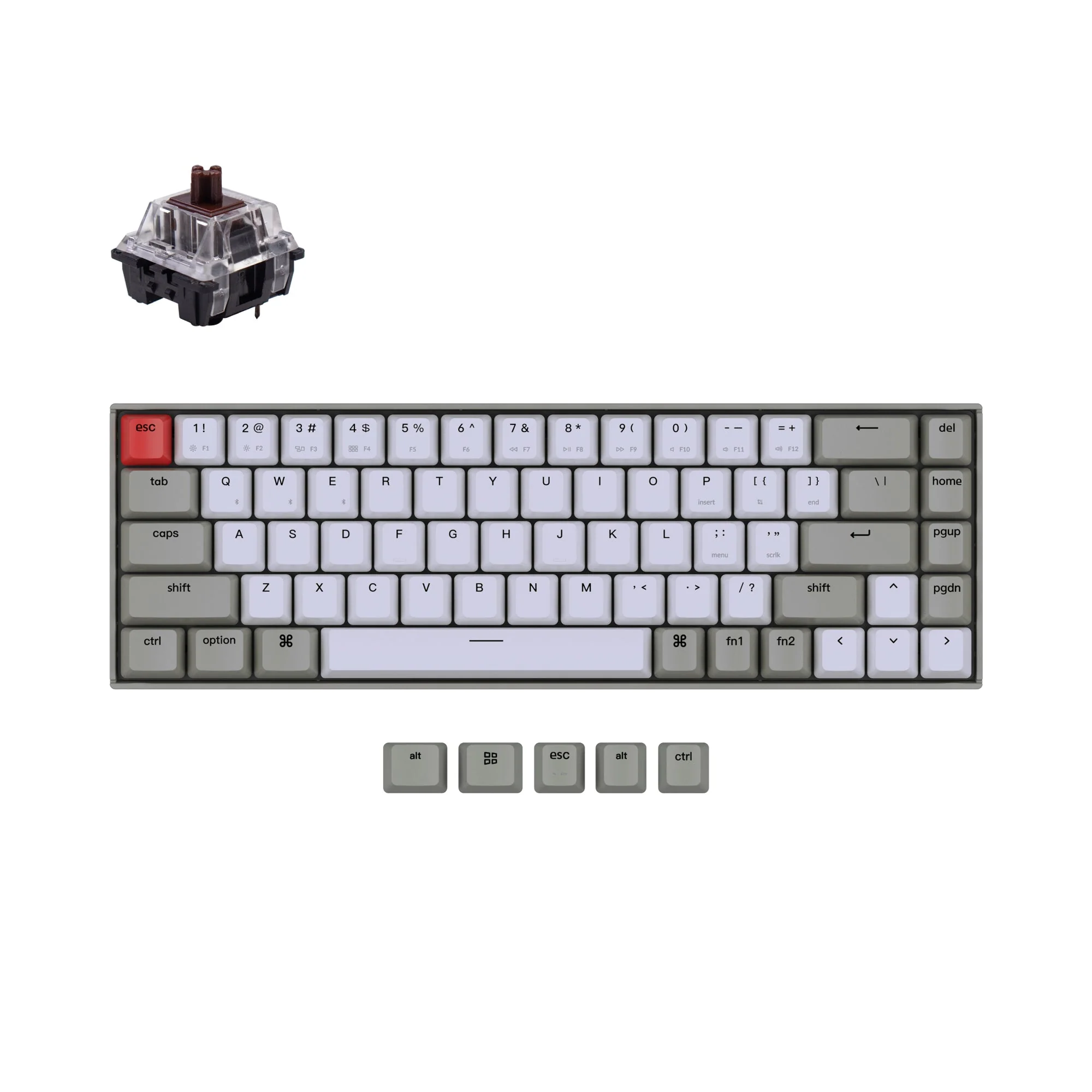 Keychron K6 Non-Backlight Wireless Mechanical Keyboard - Image 3
