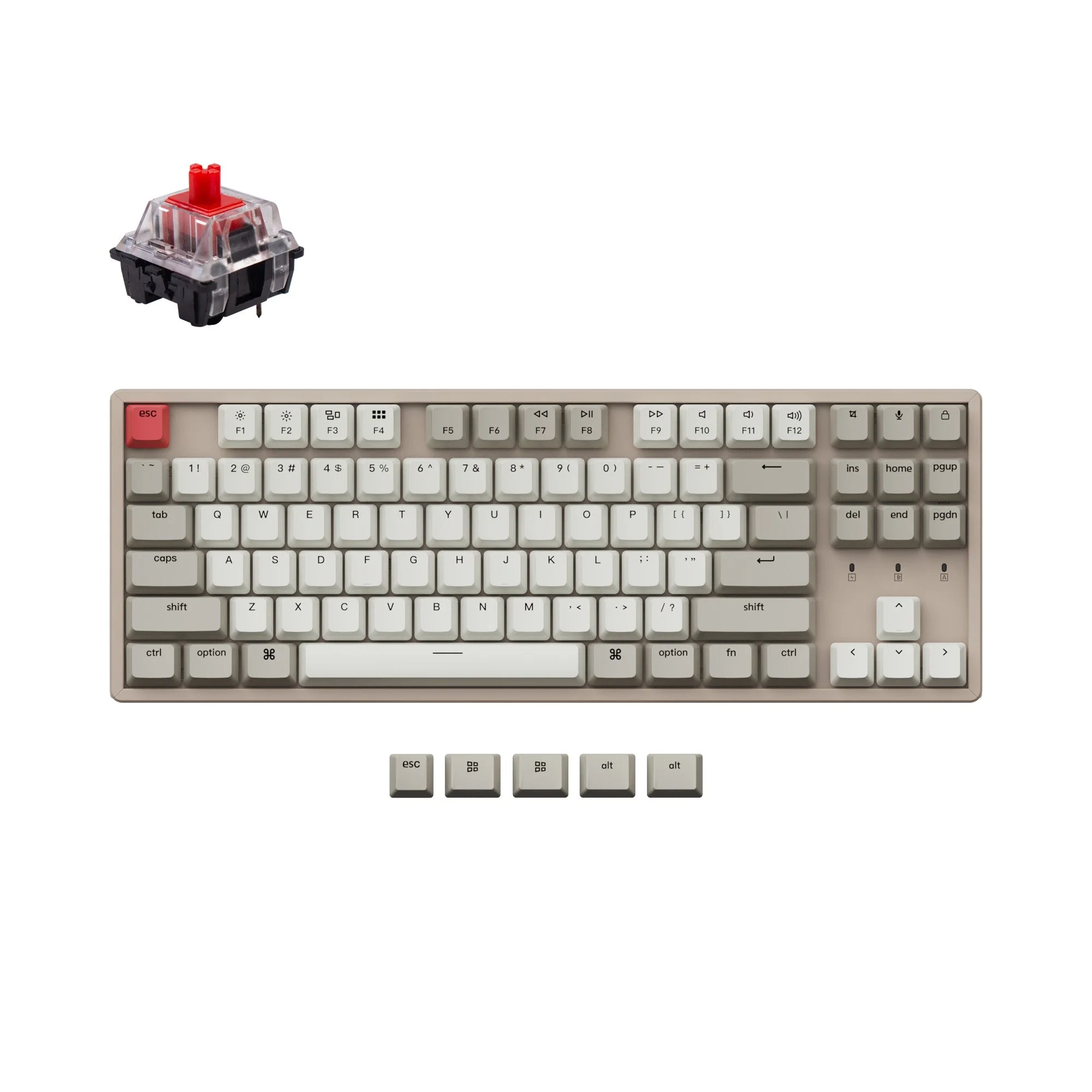 Keychron K8 Non-Backlight Wireless Mechanical Keyboard - Image 4