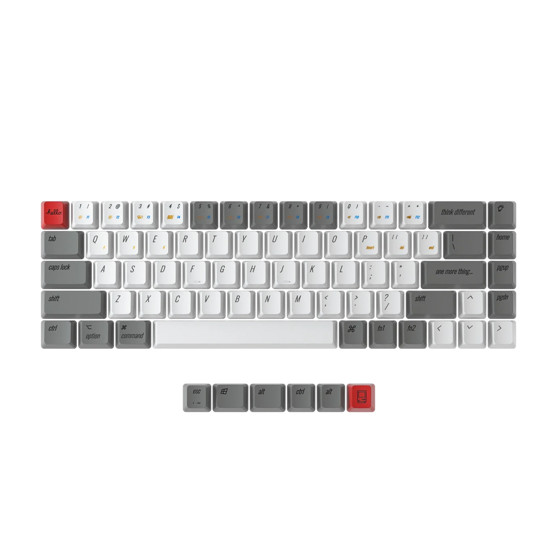 Keychron OEM Profile PBT Retro Keycap Set - Image 3