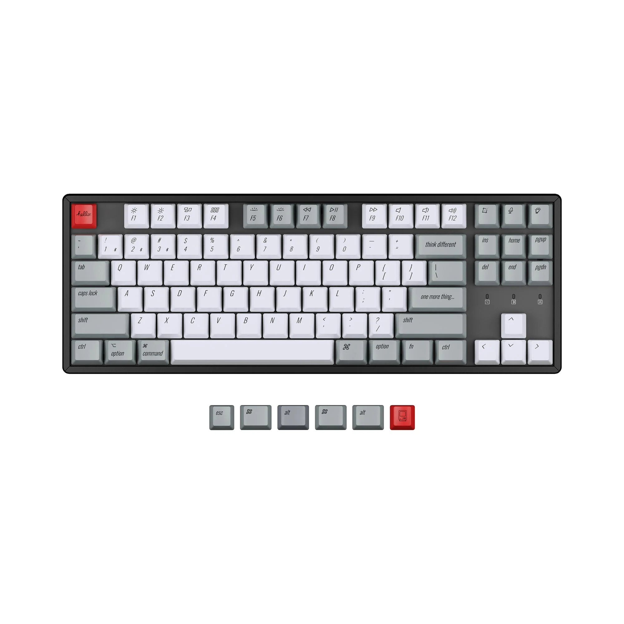 Keychron OEM Profile PBT Retro Keycap Set - Image 4
