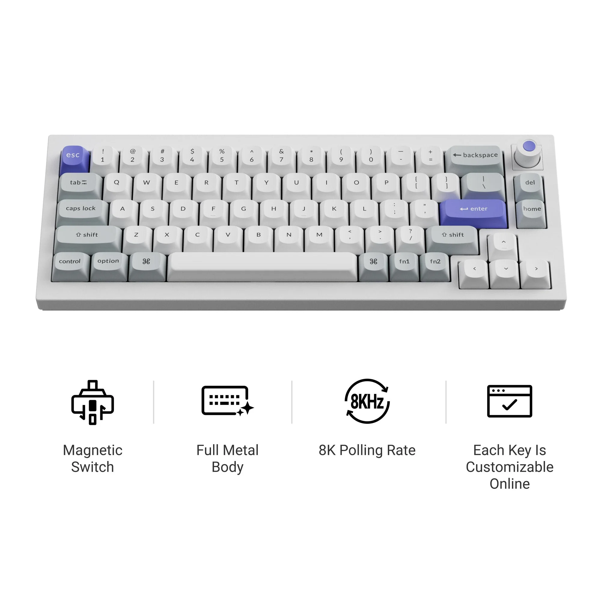 Keychron Q2 HE 8K Magnetic Switch Keyboard