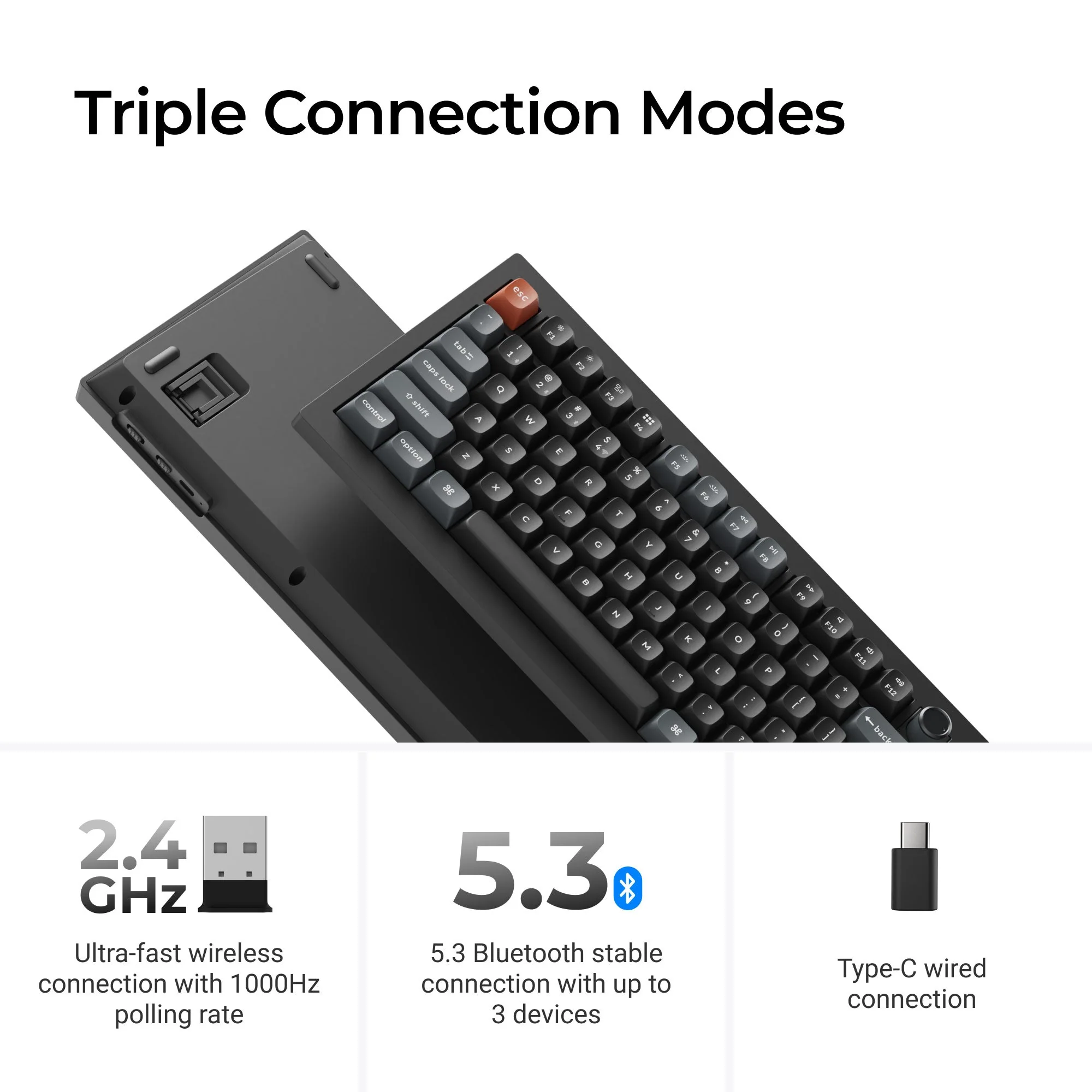 Keychron V3 Ultra 8K Wireless Custom Mechanical Keyboard - Image 6
