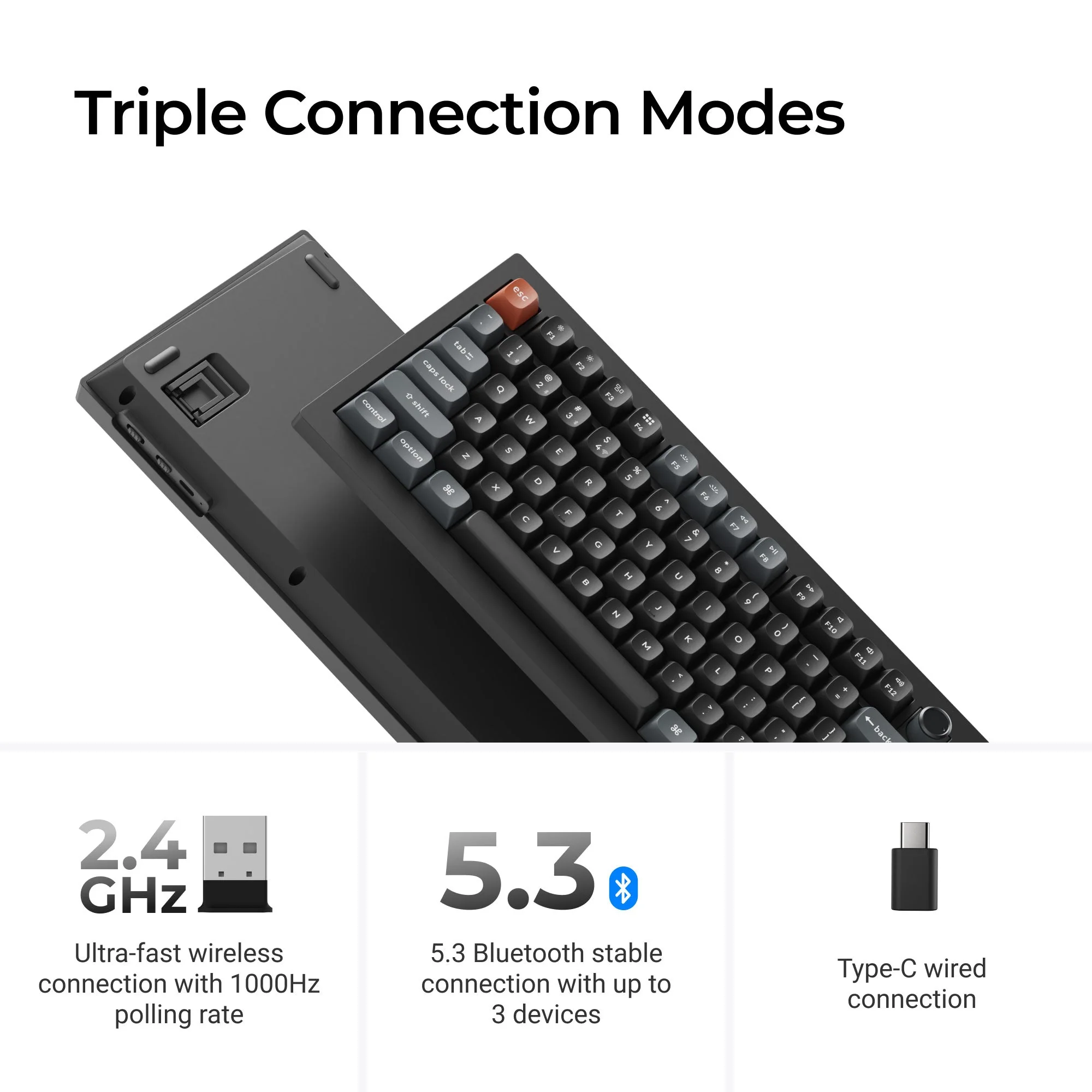 Keychron V6 Ultra 8K Wireless Custom Mechanical Keyboard - Image 6
