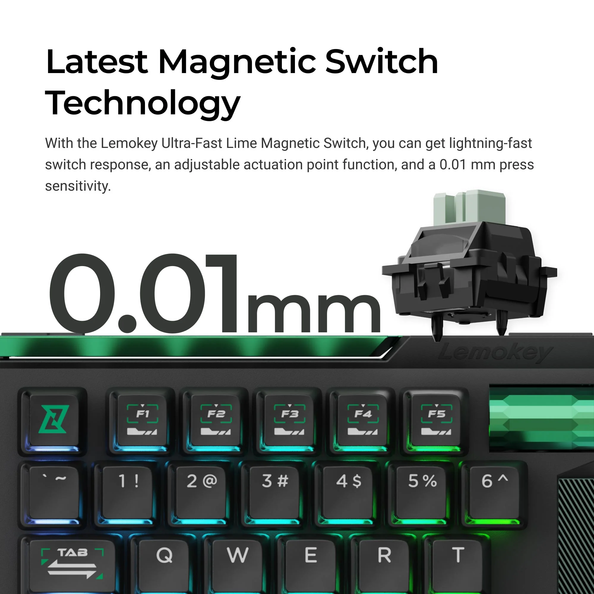 Lemokey - L0 HE One Handed Magnetic Switch Gaming Keyboard - Image 2