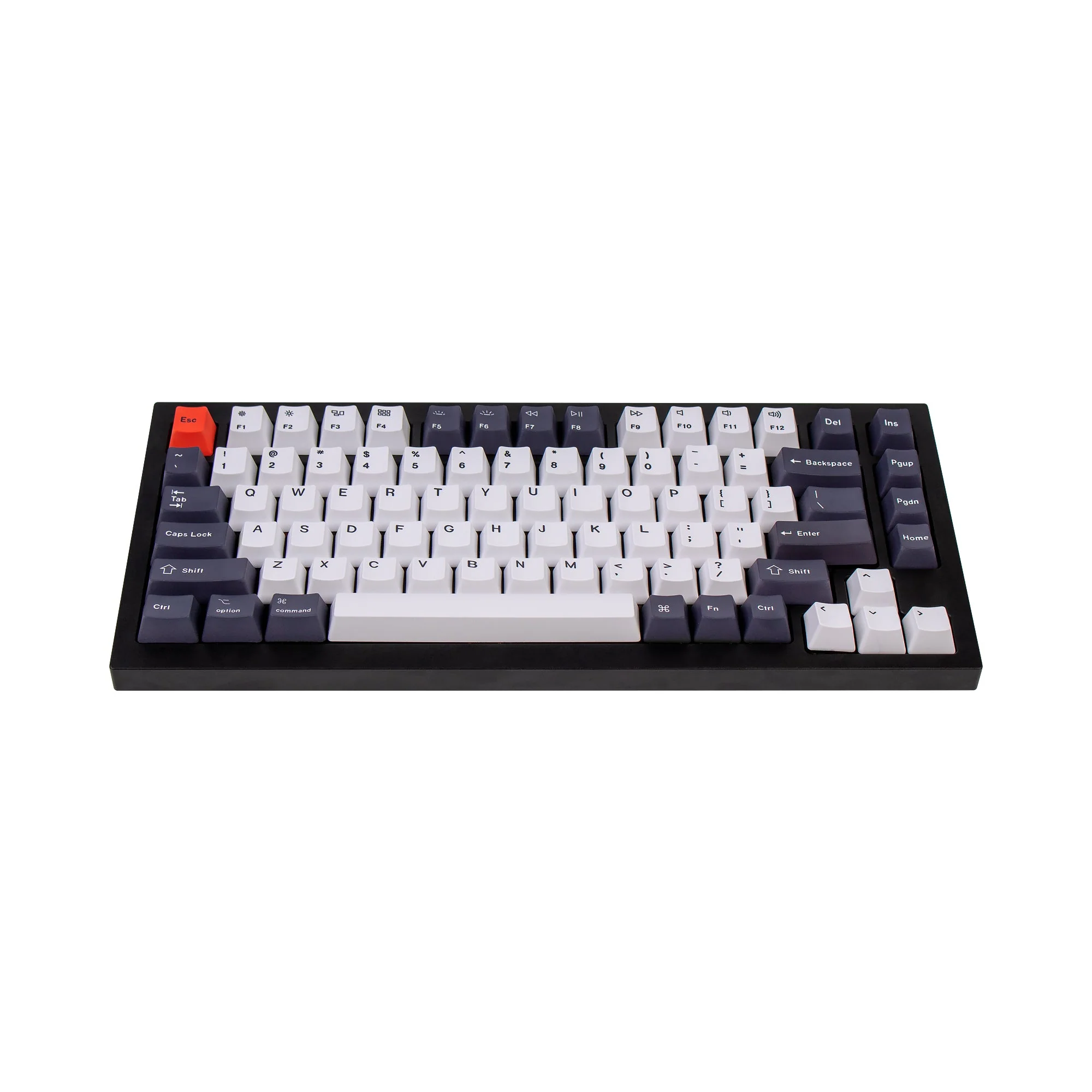 OEM Dye-Sub PBT Keycap Set - Bluish Black White - Image 4