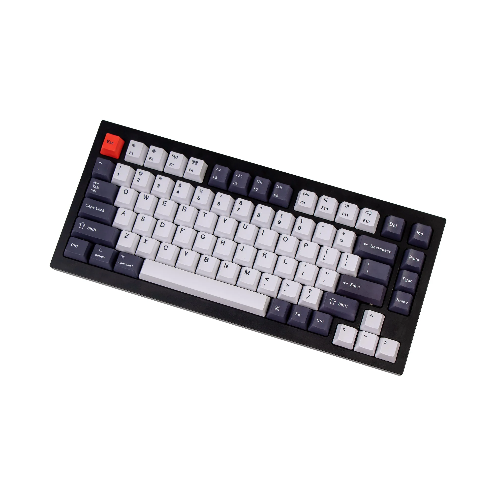 OEM Dye-Sub PBT Keycap Set - Bluish Black White - Image 5