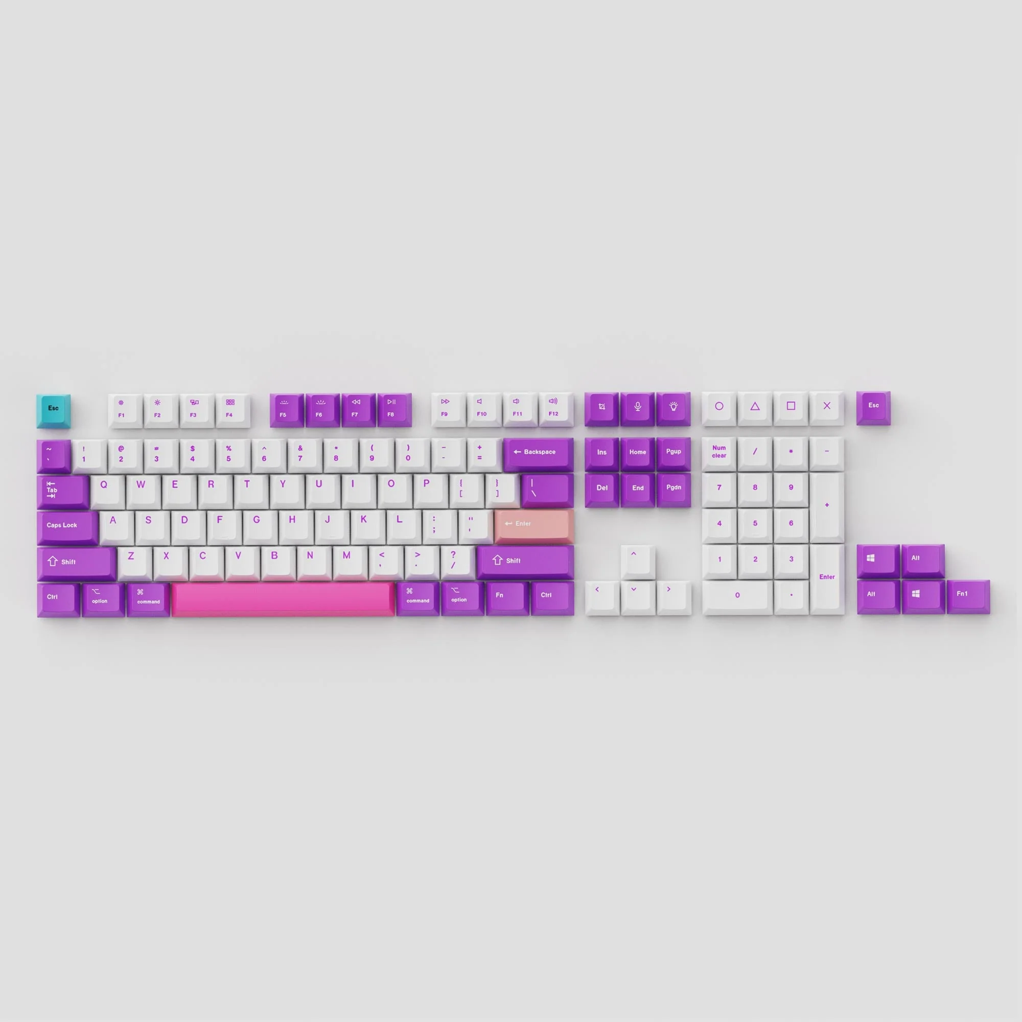 OEM Dye-Sub PBT Keycap Set - Unicorn - Image 3