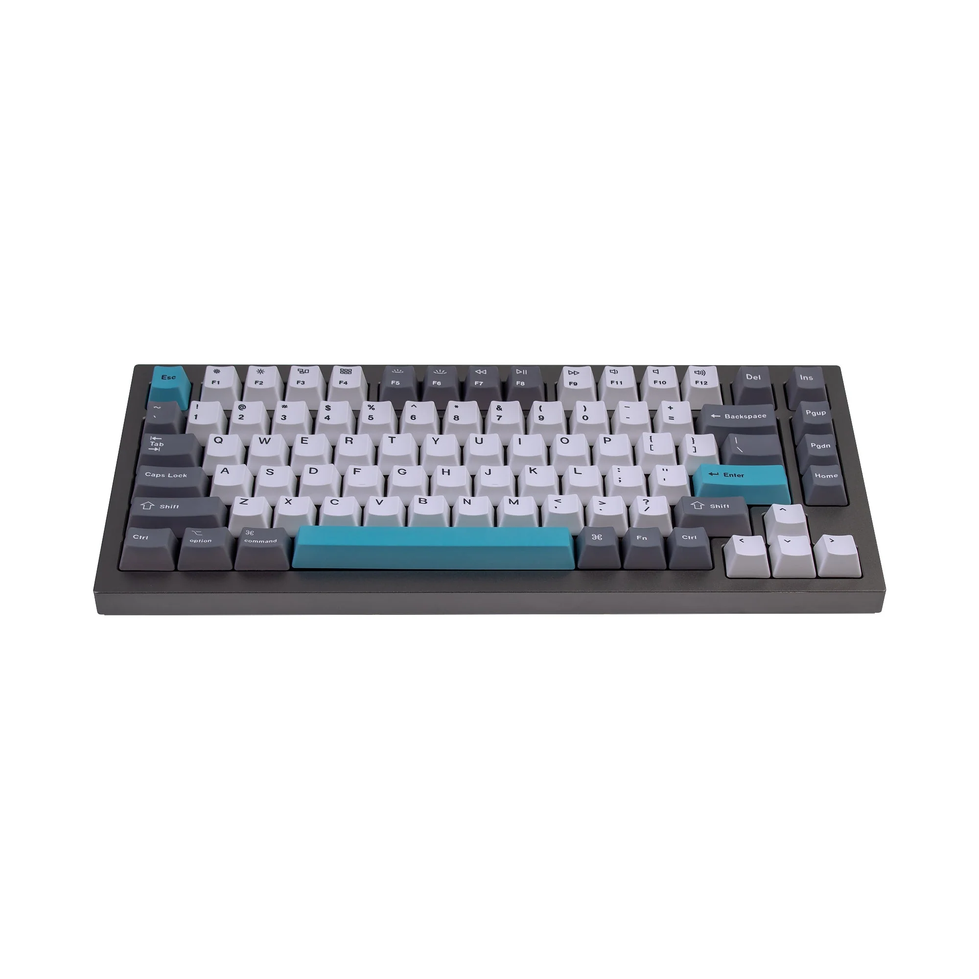 OEM Dye-Sub PBT Keycap Set - Grey White Blue - Image 4