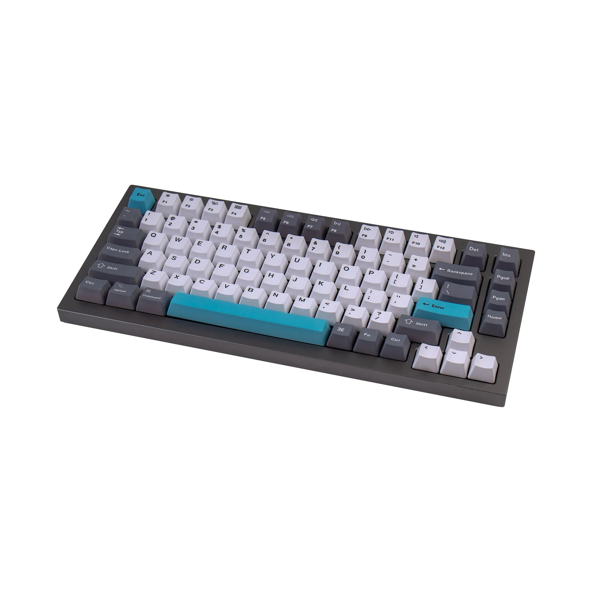OEM Dye-Sub PBT Keycap Set - Grey White Blue - Image 5